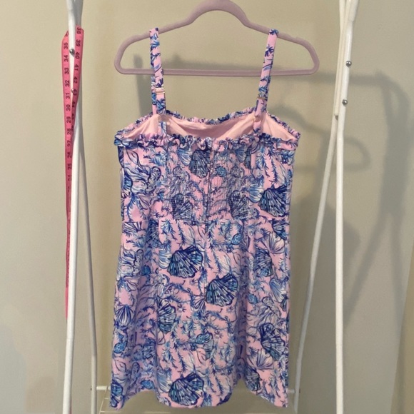Lilly Pulitzer Zenon Ruffle Romper Magnolia Lilac NWOT - Picture 3 of 5